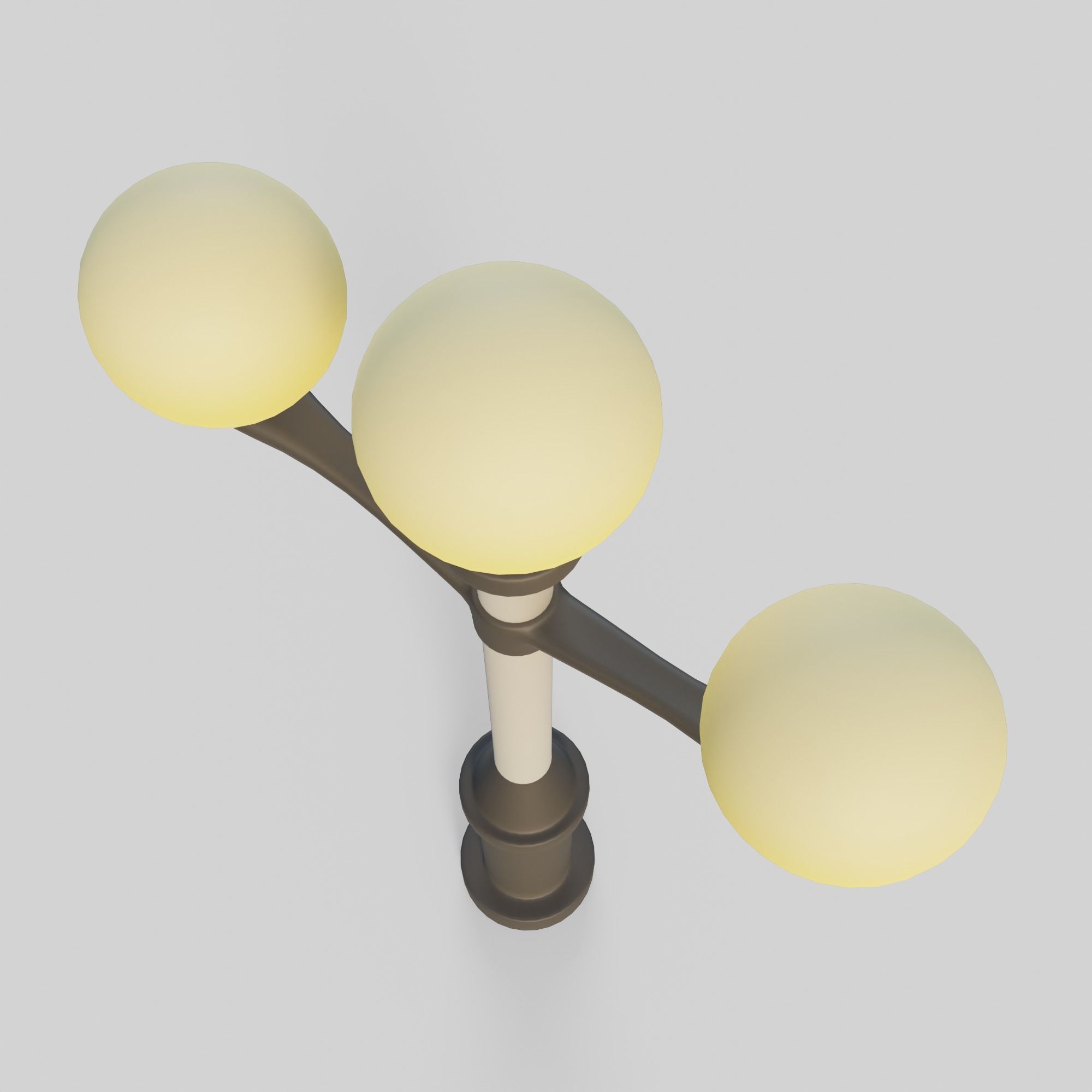 Cartoon Street Lights Collection Low-poly 3D model_35