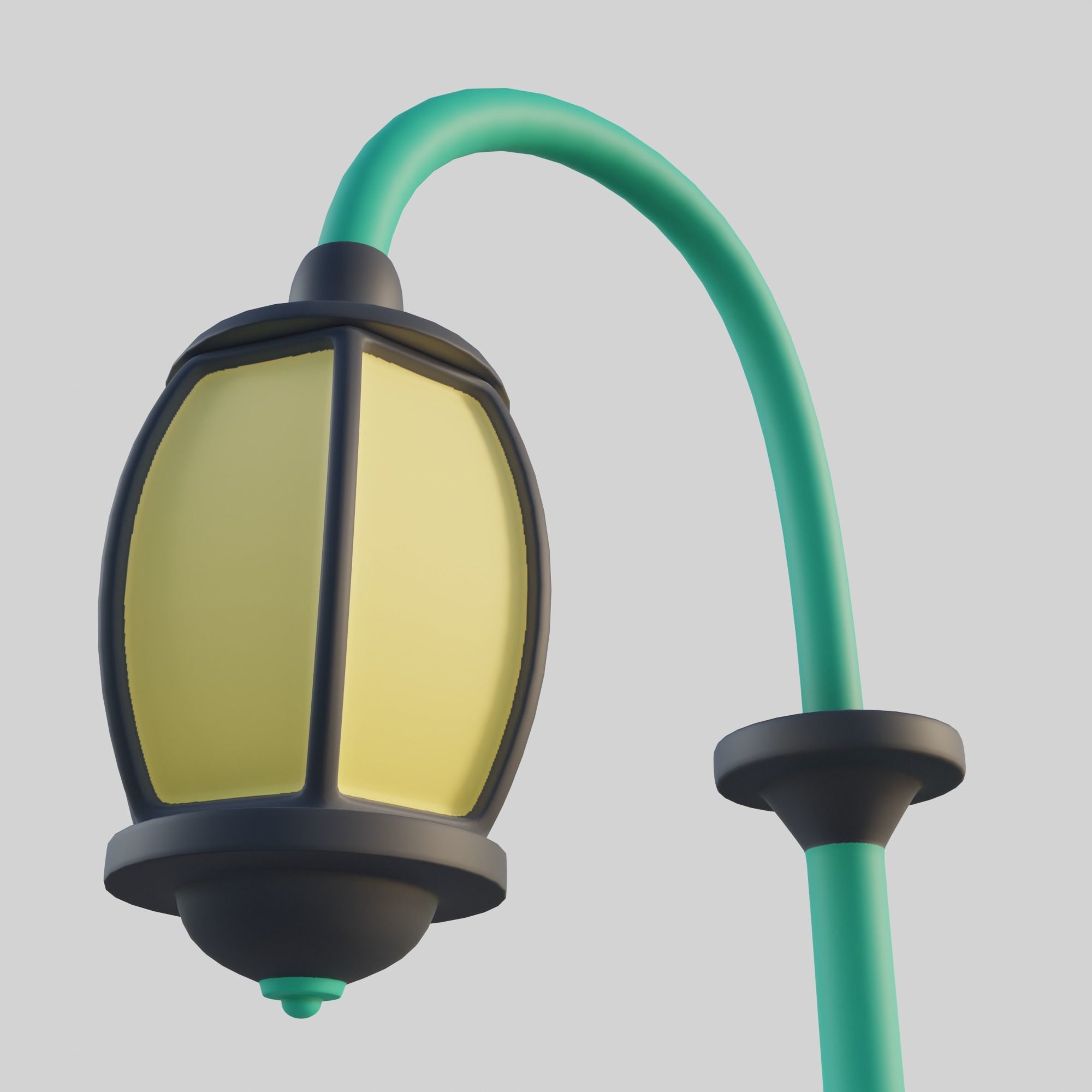 Cartoon Street Lights Collection Low-poly 3D model_28