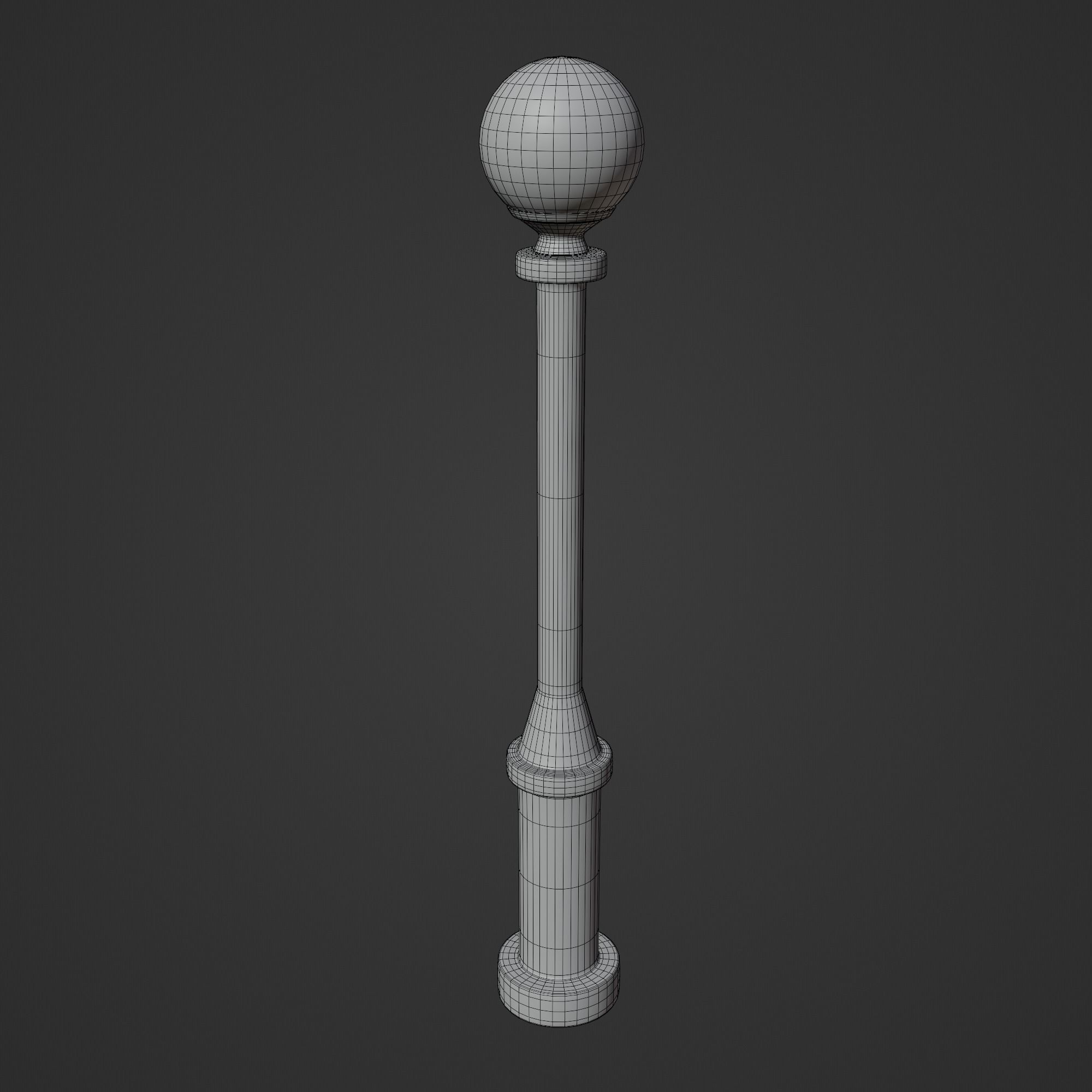 Cartoon Street Lights Collection Low-poly 3D model_17