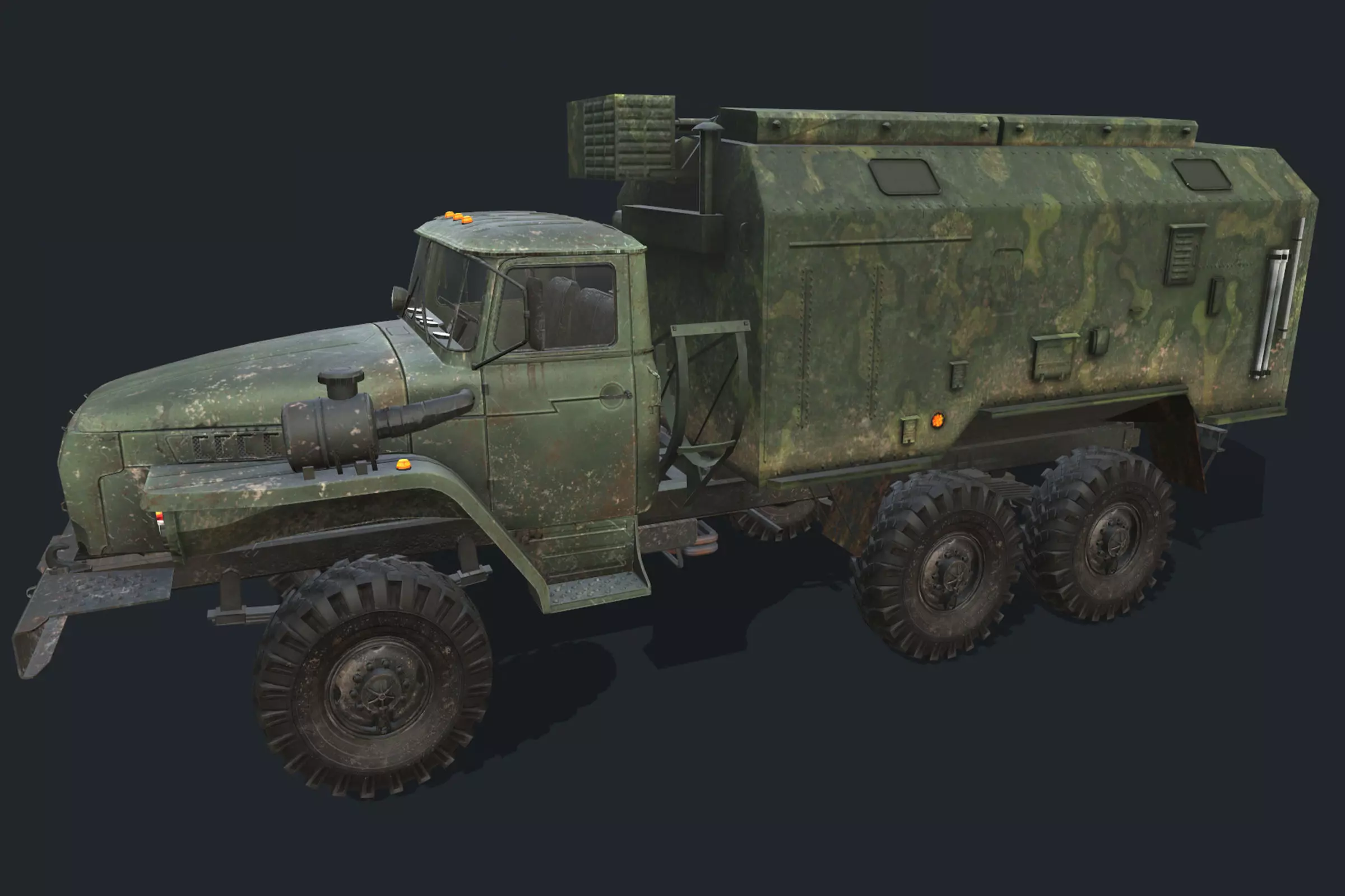 URAL 4320 Low-poly 3D model_0