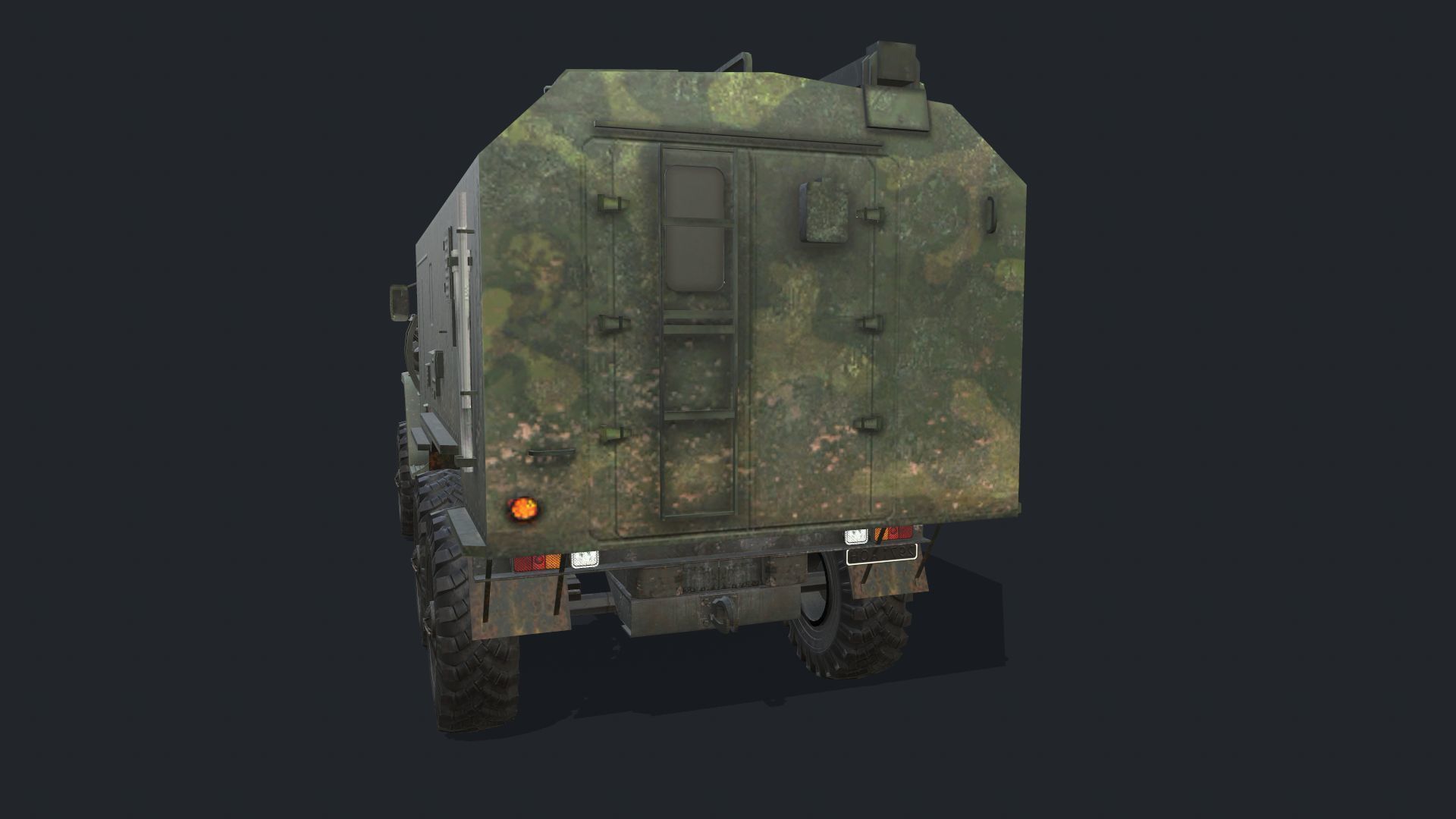 URAL 4320 Low-poly 3D model_11