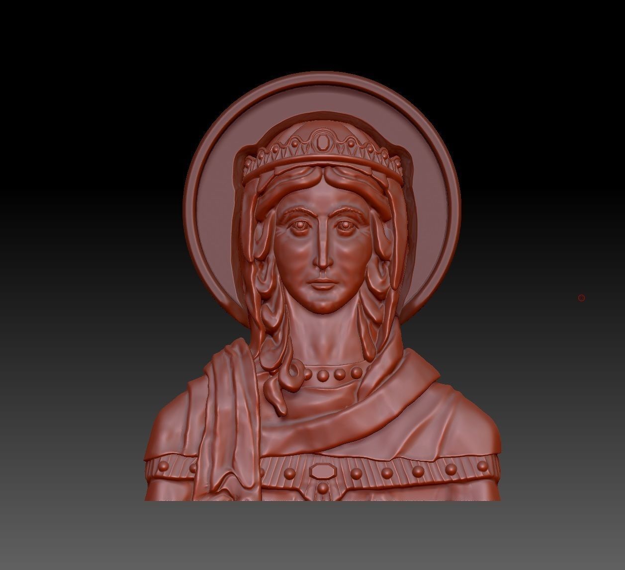 Jewelry cross with icons 3D print model_7