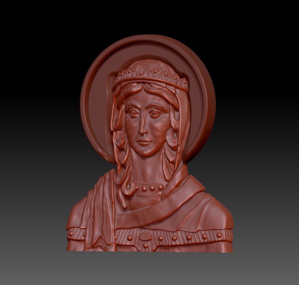 Jewelry cross with icons 3D print model_8