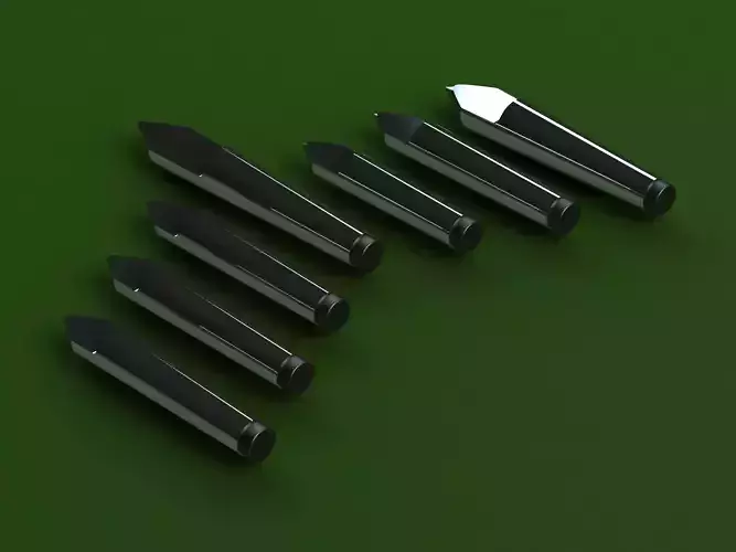 Half Dead Center MT3 4 Lathe Centre Set 3D model