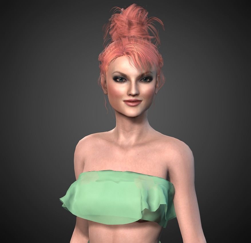 Coraline-Female Character 3D model_2