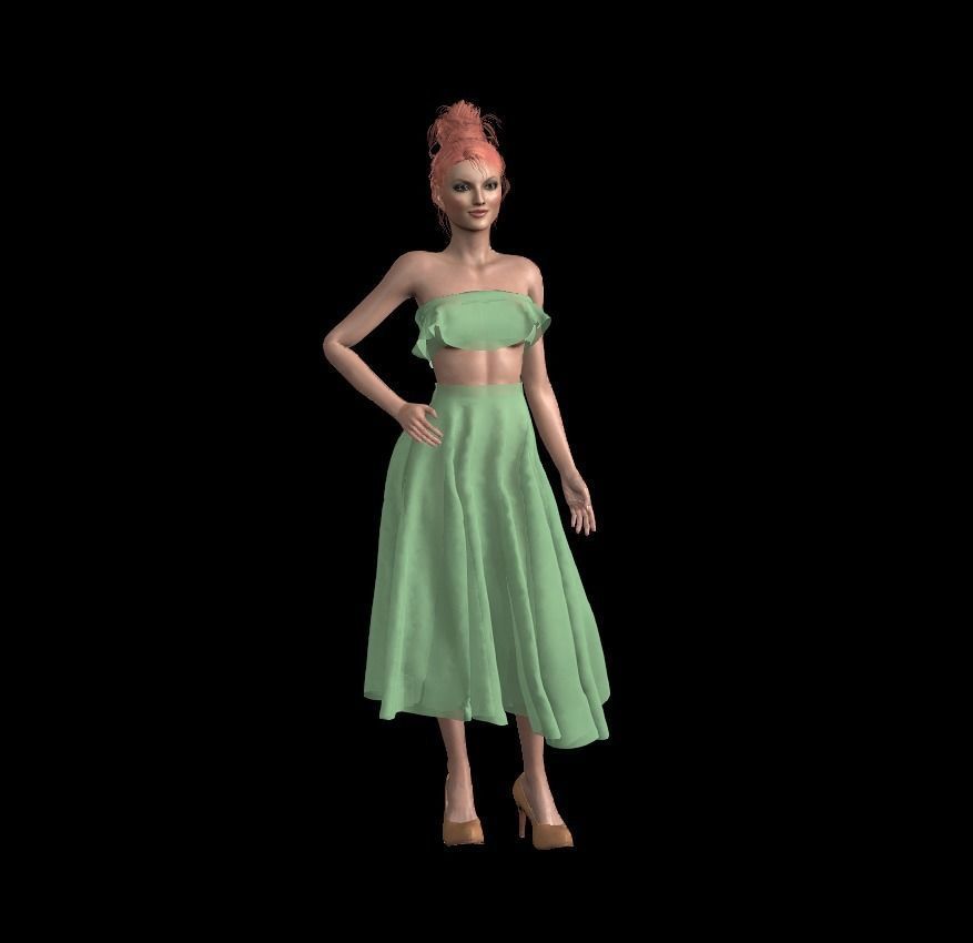 Coraline-Female Character 3D model_4