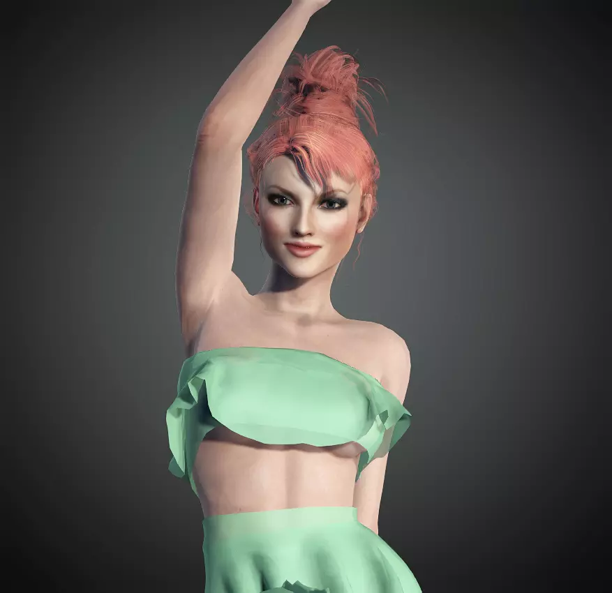 Coraline-Female Character 3D model_0