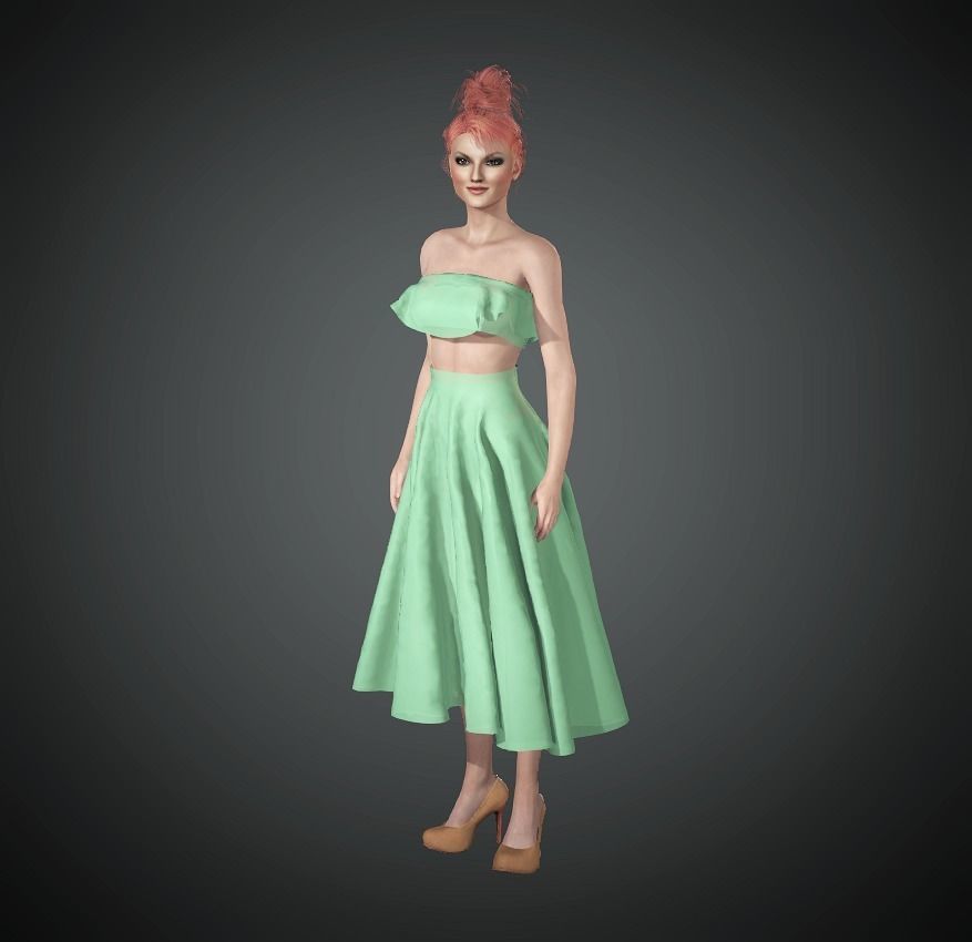 Coraline-Female Character 3D model_5