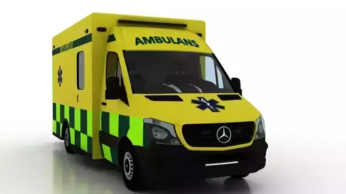 Mercedes Benz Sprinter 2015 Truck Sweden Ambulance