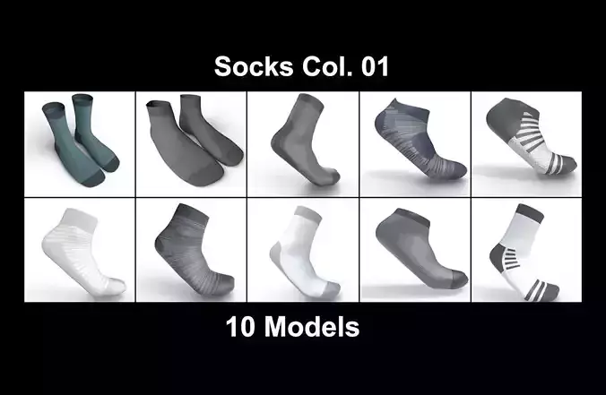 Socks  Collection 01 - 10 models