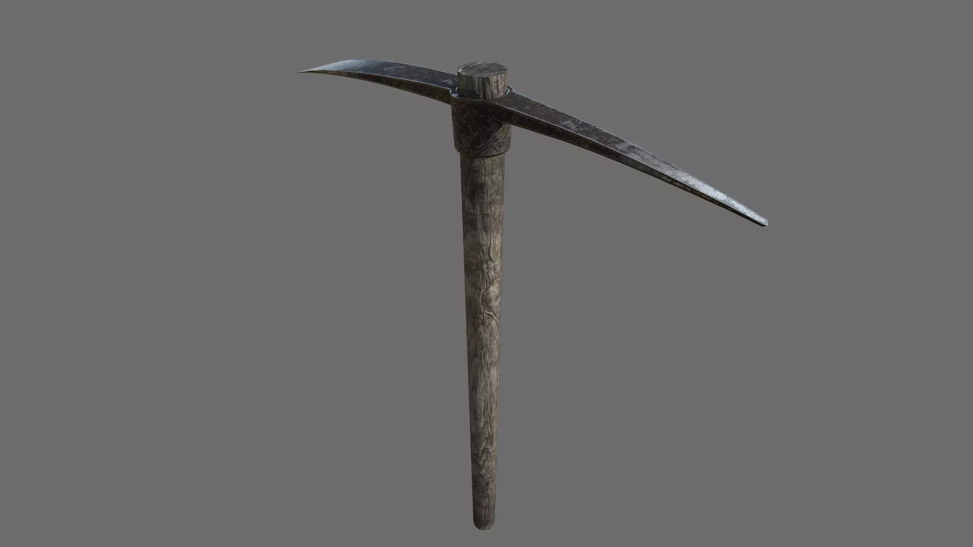 Pickaxe Low-poly 3D model_0