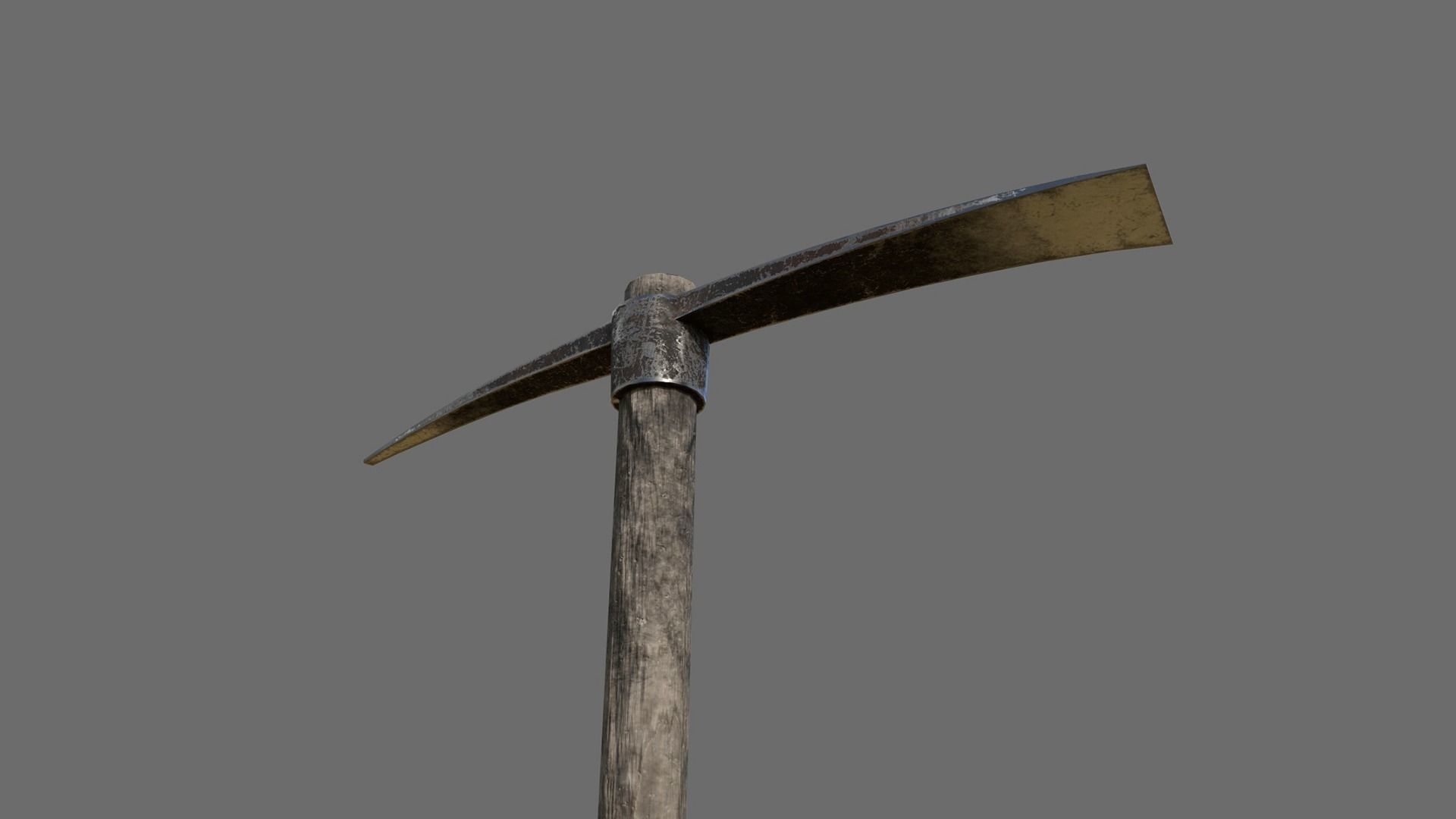 Pickaxe Low-poly 3D model_3