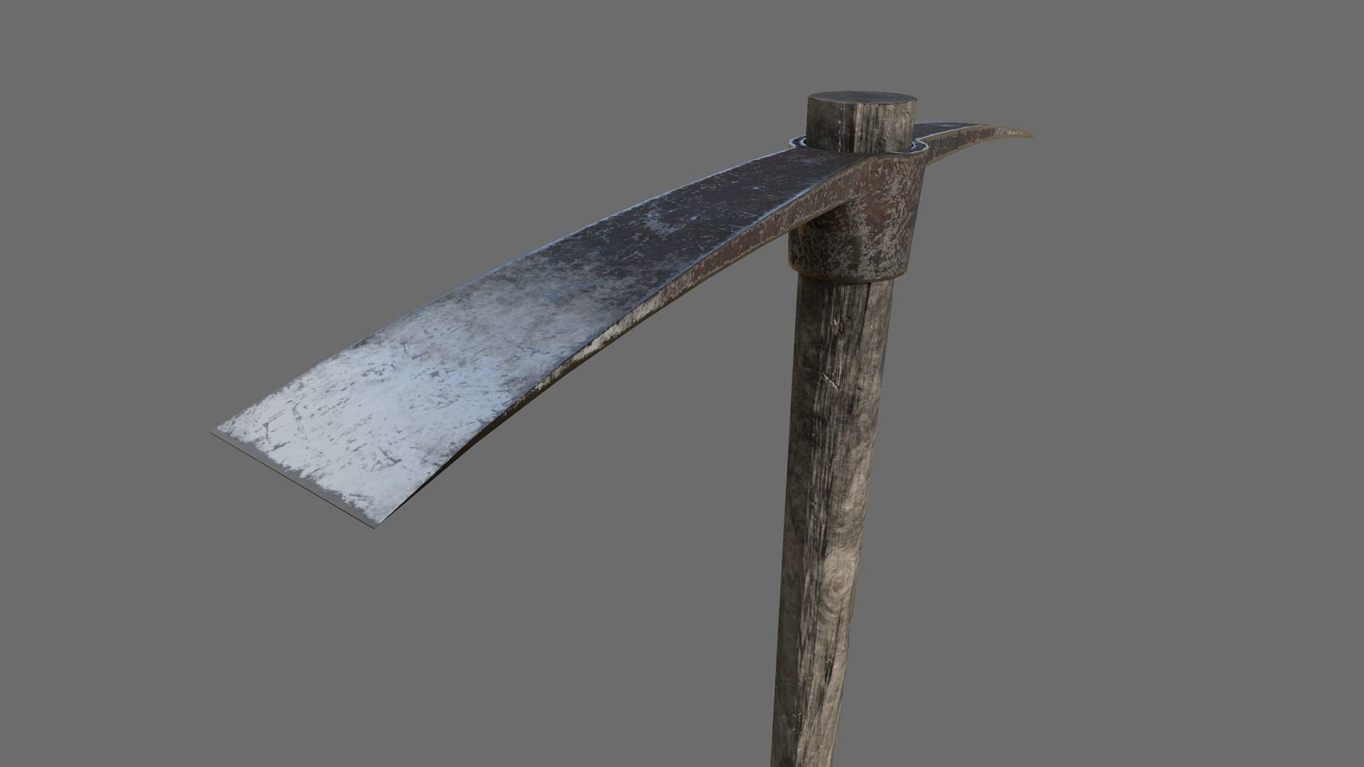 Pickaxe Low-poly 3D model_1