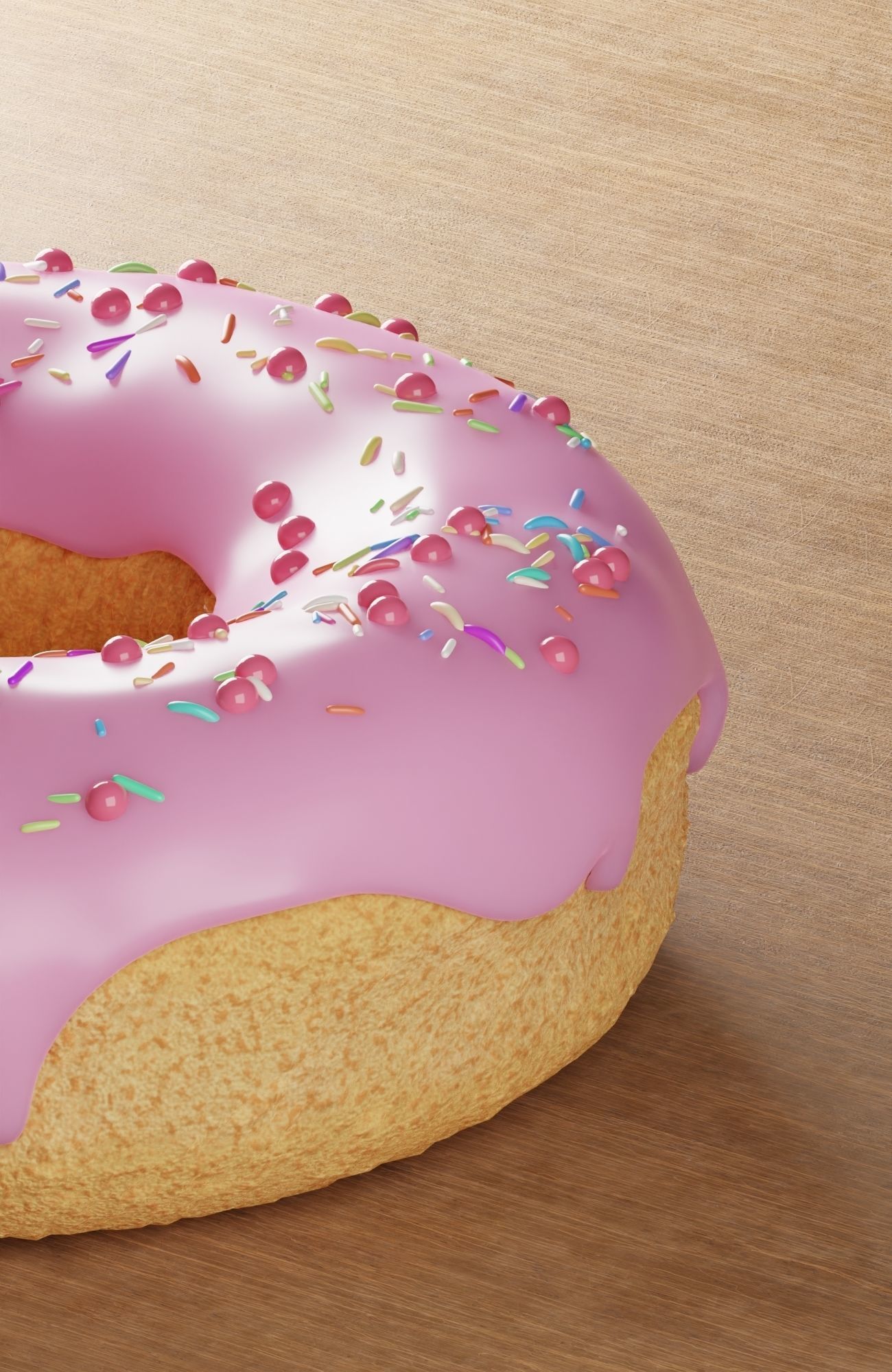 Donut realistic 3D model_2