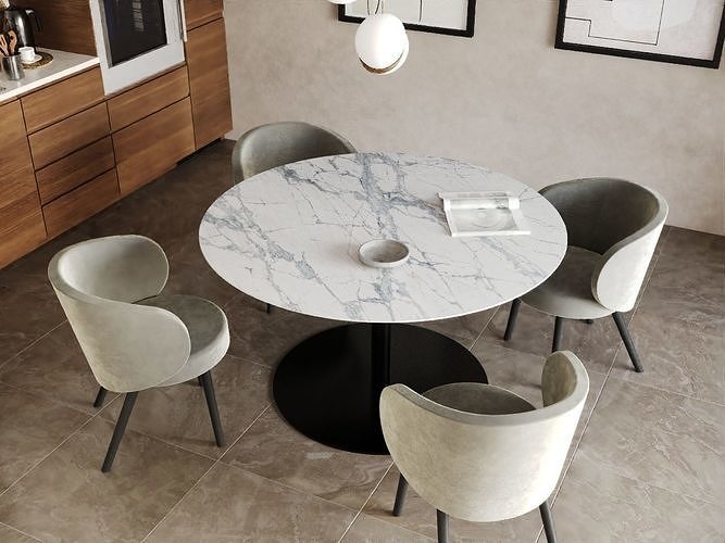 Dining Room Table 3D model 5
