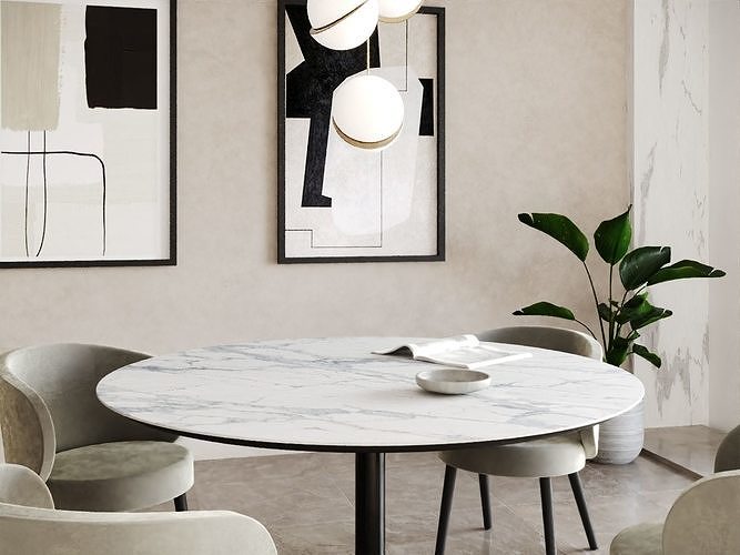 Dining Room Table 3D model 3