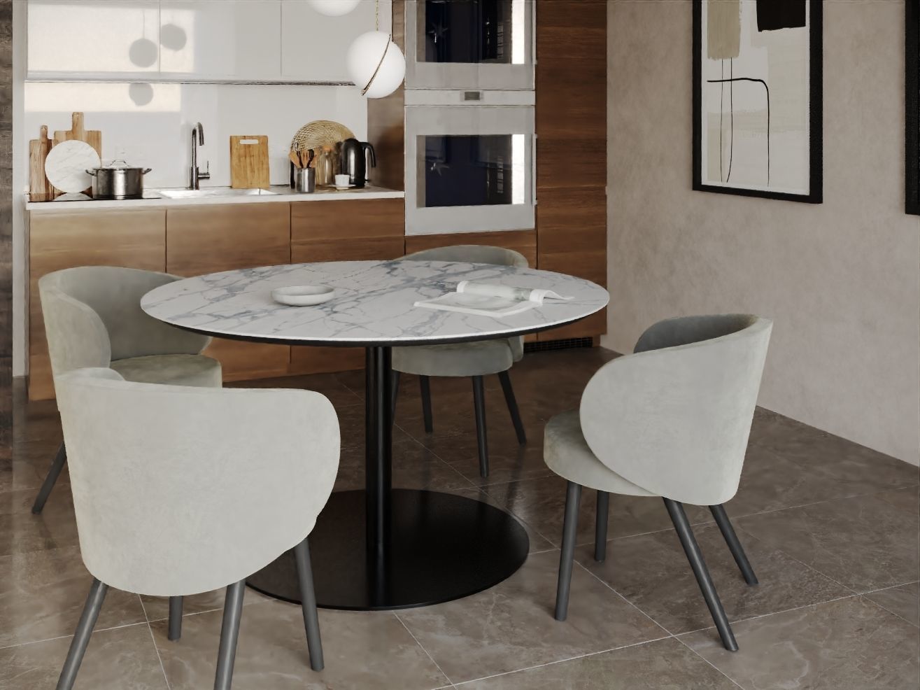 Dining Room Table 3D model_3