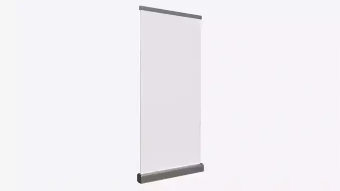 Advertising  Roll-Up Banner Narrow 3D model