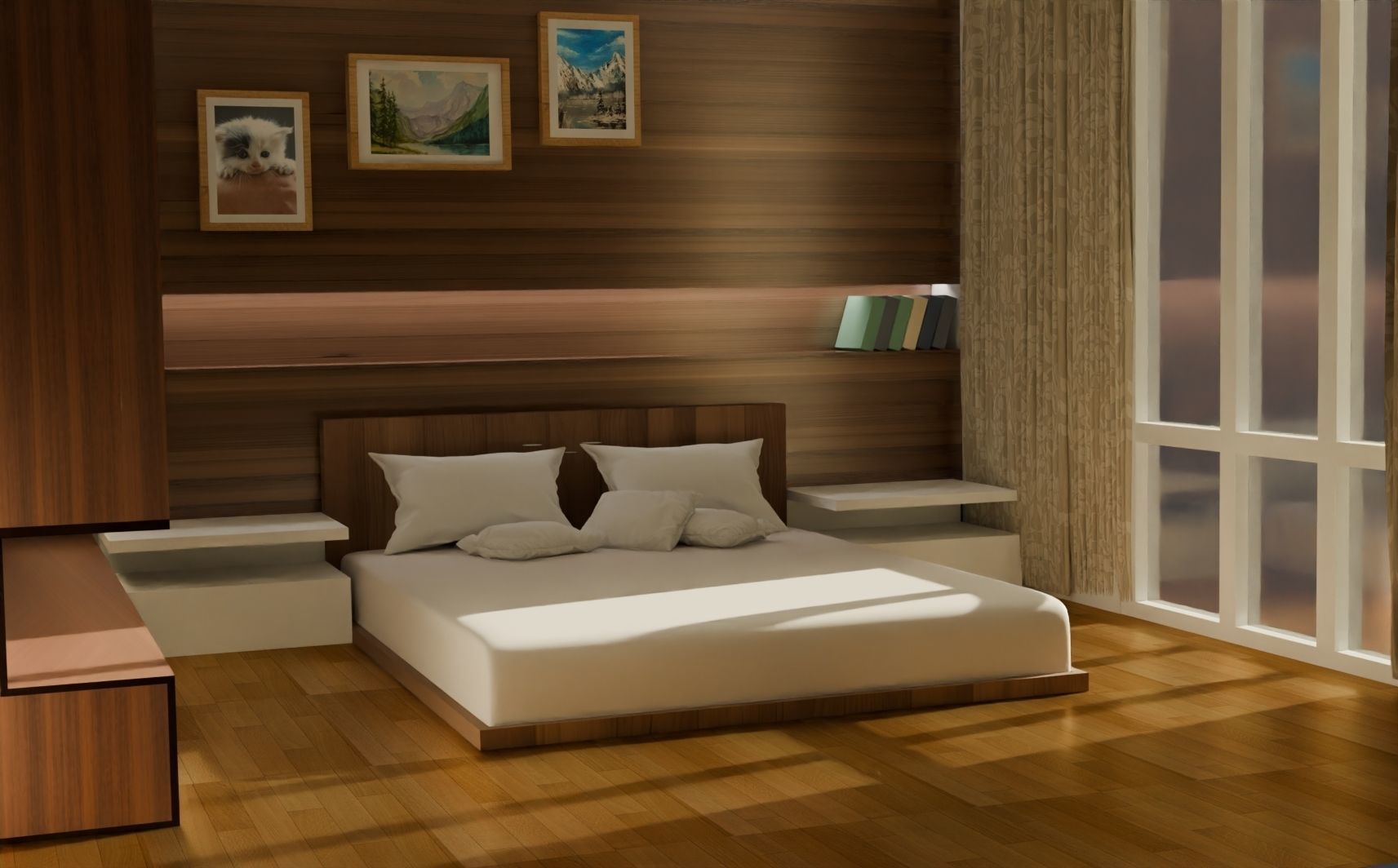 Bedroom for Animation 3D model_1
