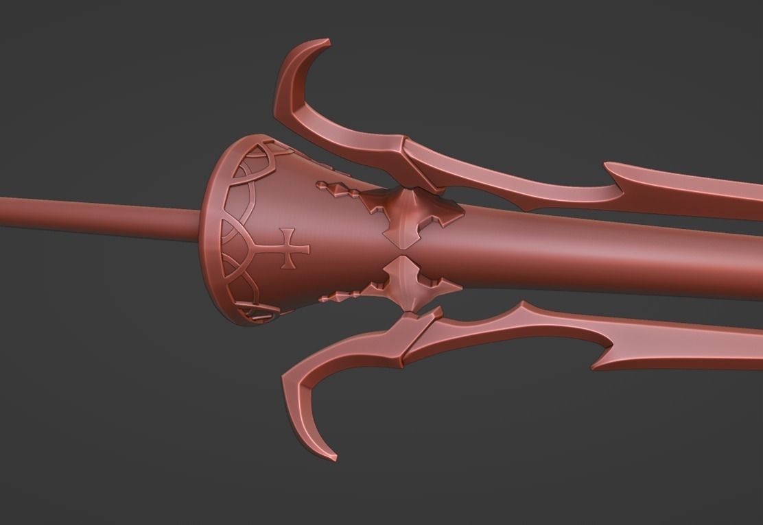 Trap of Argalia - Astolfo Weapon Fate Grand Order 3D Print Ready 3D print model_4