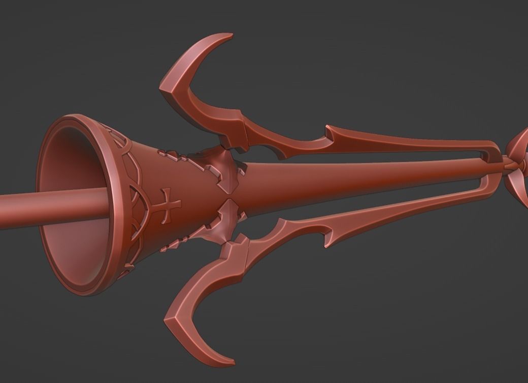 Trap of Argalia - Astolfo Weapon Fate Grand Order 3D Print Ready 3D print model_7