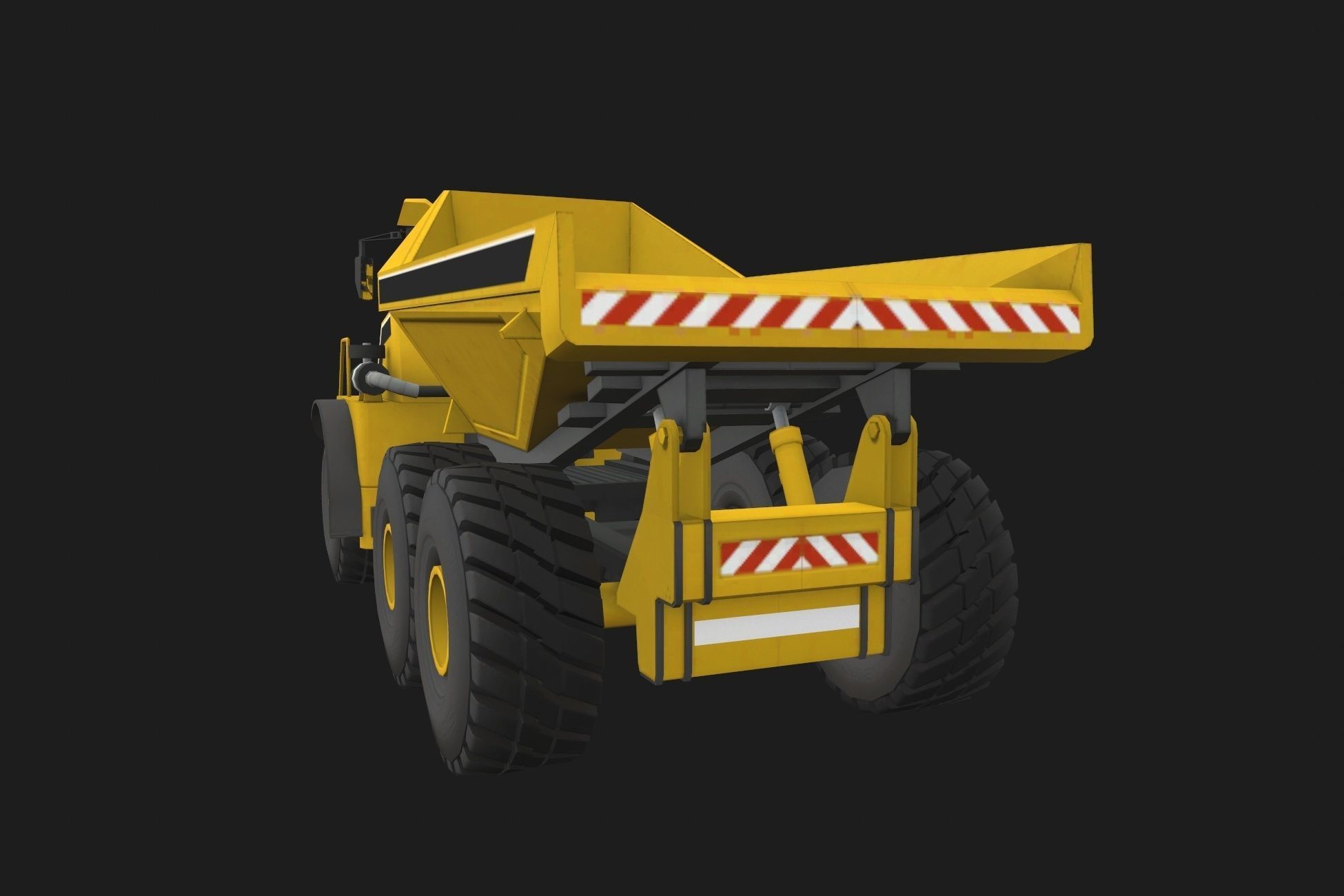 Truck M Low-poly 3D model_6