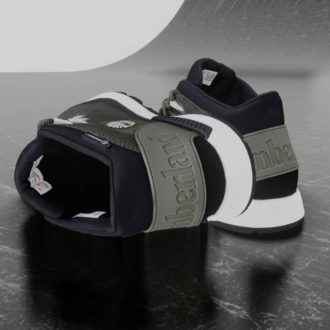 Timberland 3D Shoes - Green Low-poly 3D model_7