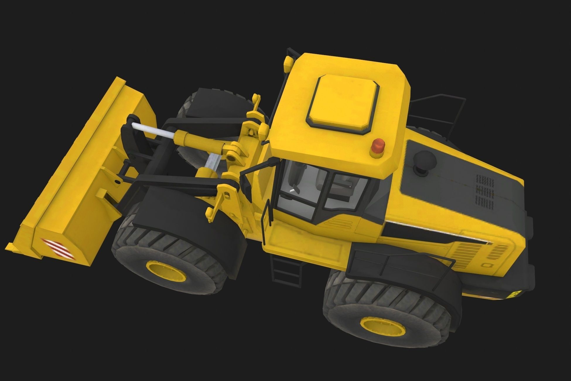 Wheel Loader M Low-poly 3D model_5