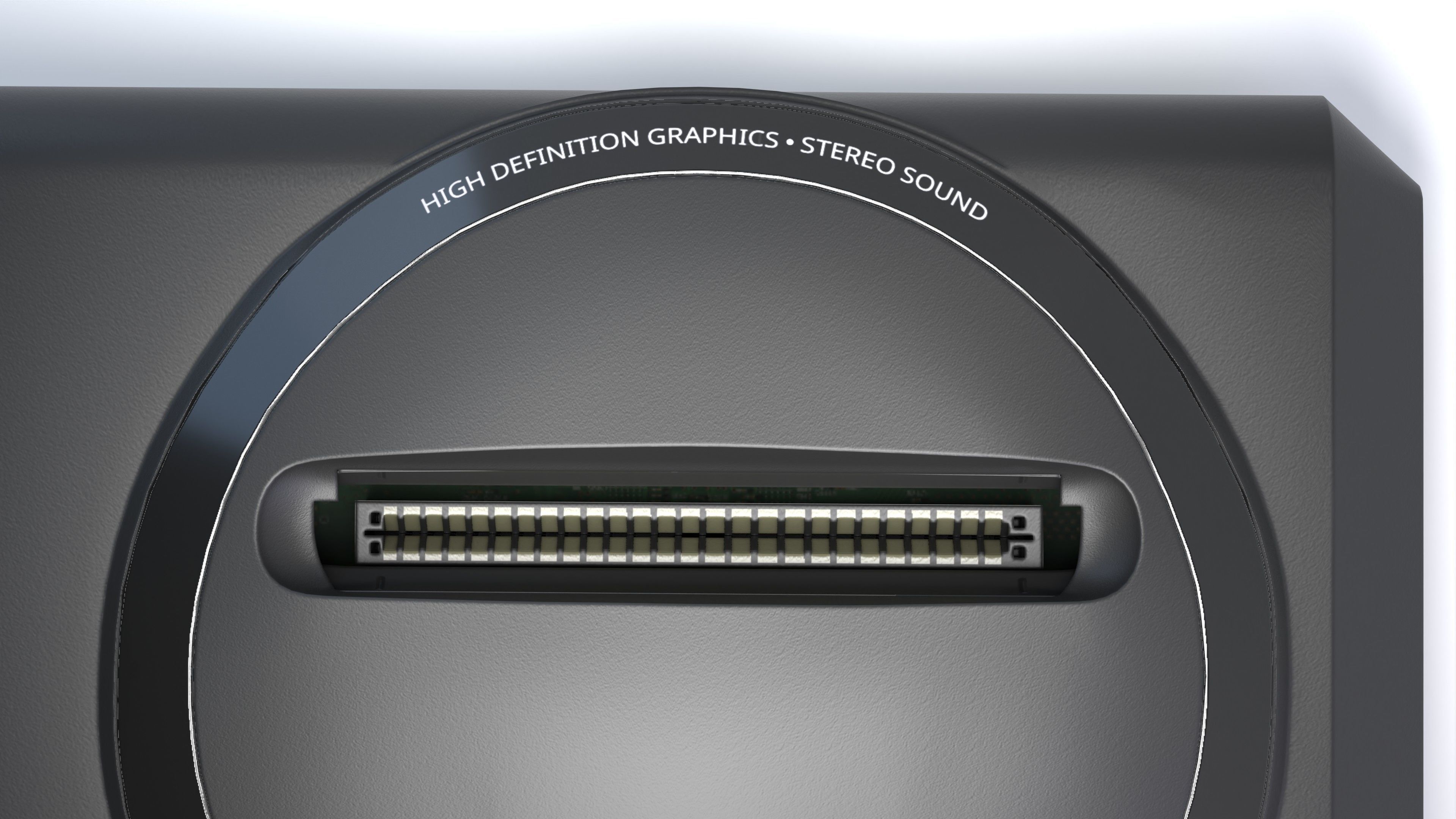 Sega Mega Drive Genesis Low-poly 3D model_6