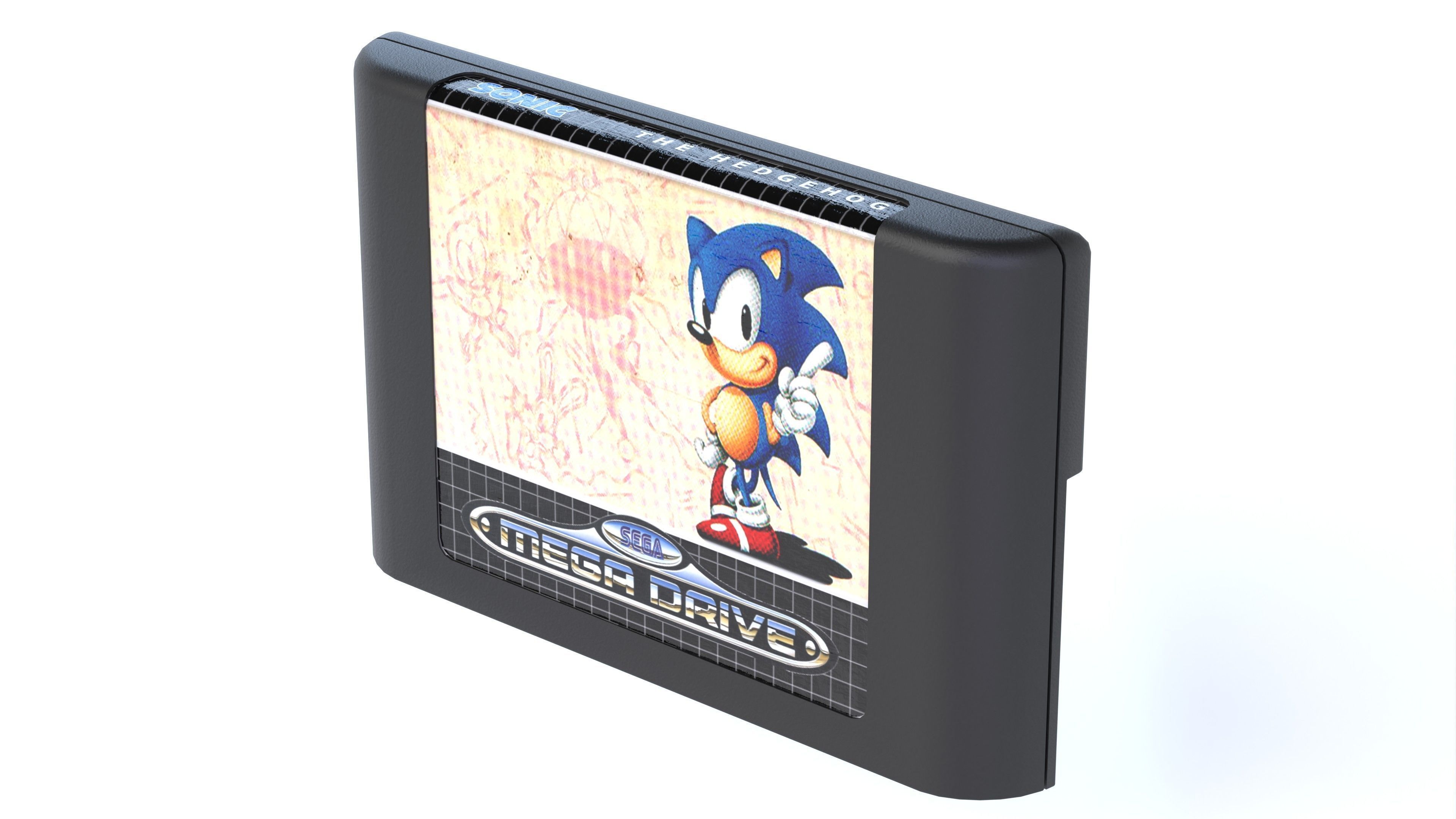 Sega Mega Drive Genesis Low-poly 3D model_18