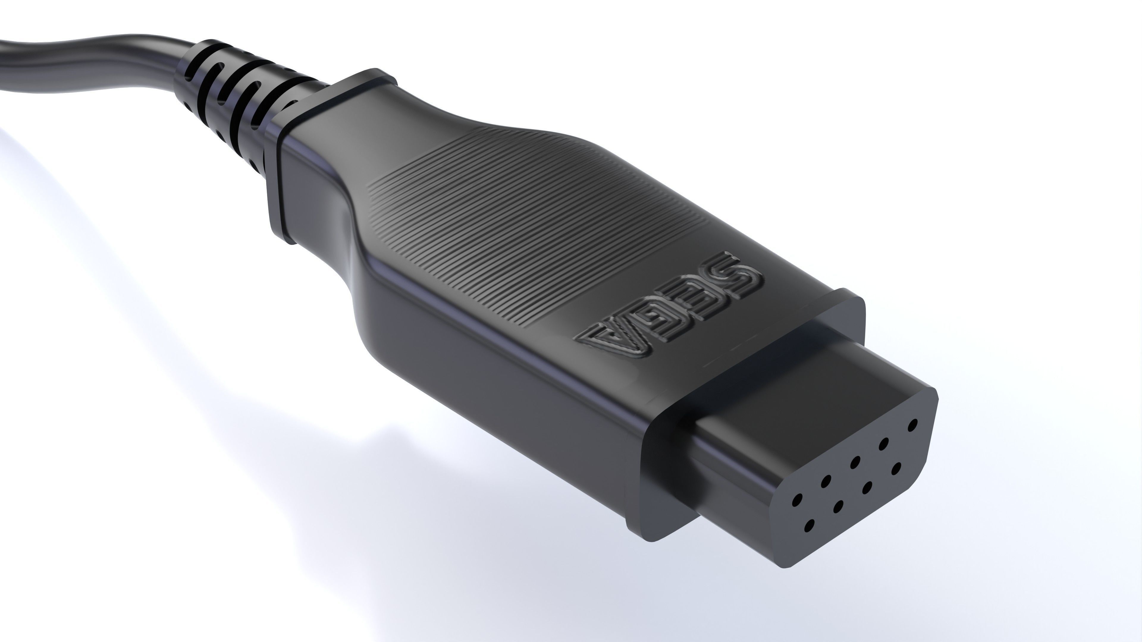 Sega Mega Drive Genesis Low-poly 3D model_17