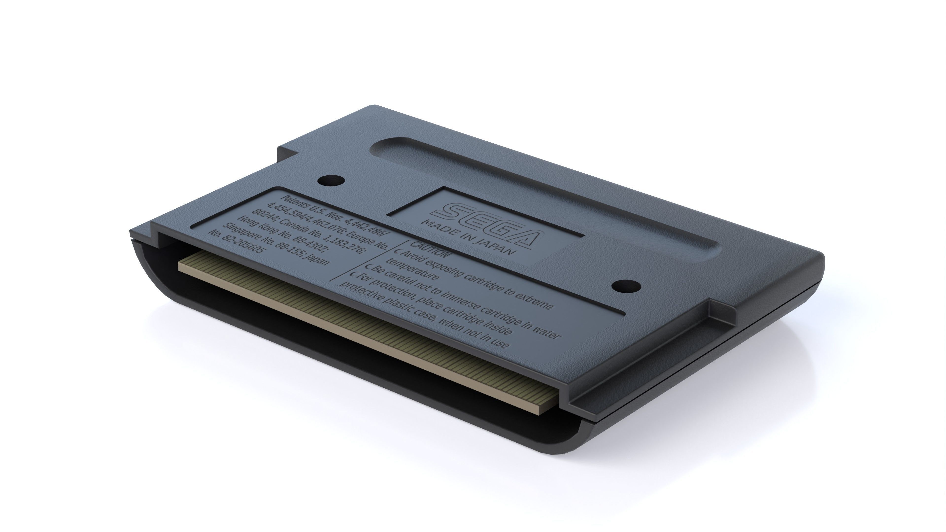 Sega Mega Drive Genesis Low-poly 3D model_20