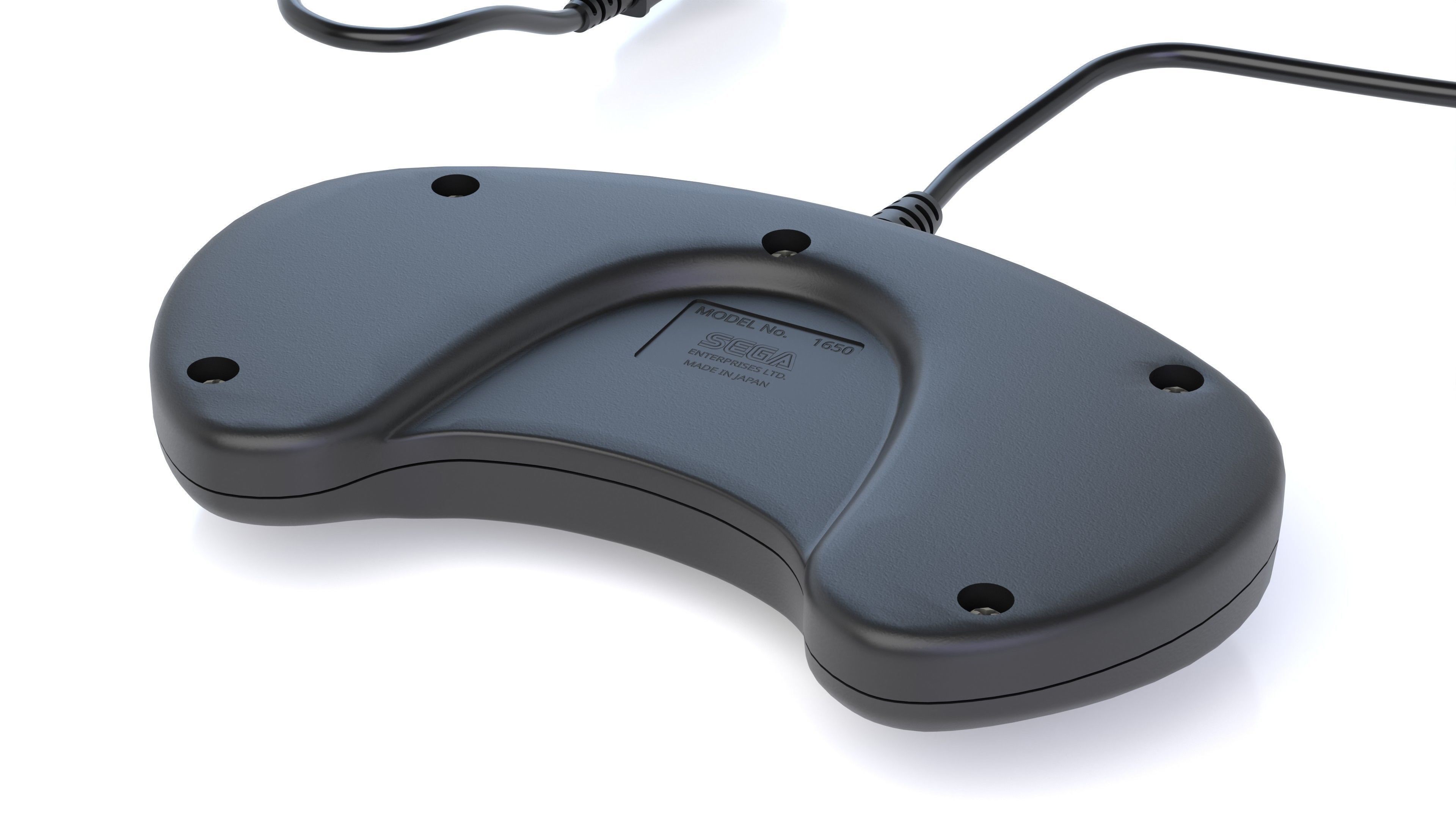 Sega Mega Drive Genesis Low-poly 3D model_16