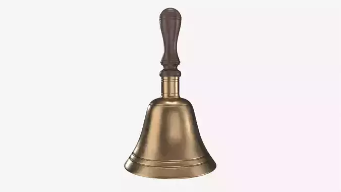 Old Brass School Hand Bell