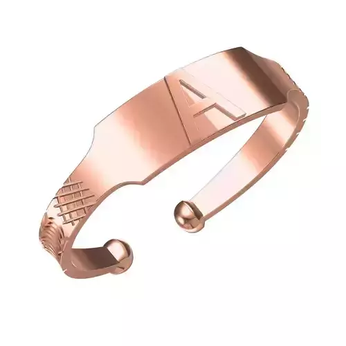 Simple Alphabet A Bracelet