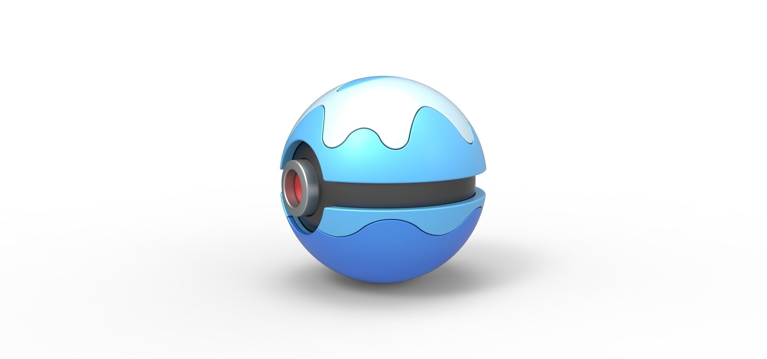 Dive Ball 3D print model_5