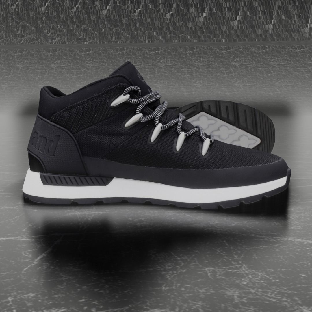 Timberland 3D Shoes - Black Low-poly 3D model_4