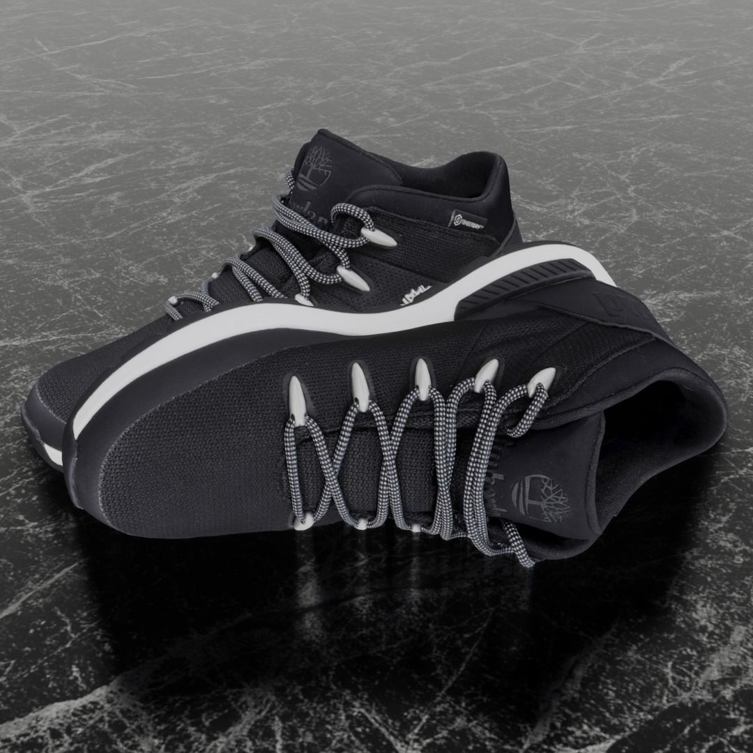 Timberland 3D Shoes - Black Low-poly 3D model_1
