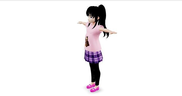 Dorita Vrchat Avatar  Low-poly 3D model_1