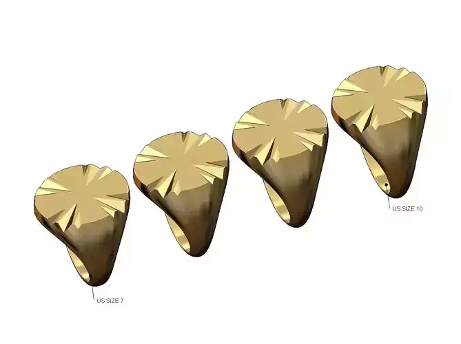 Claw marks oval signet US sizes 7to10