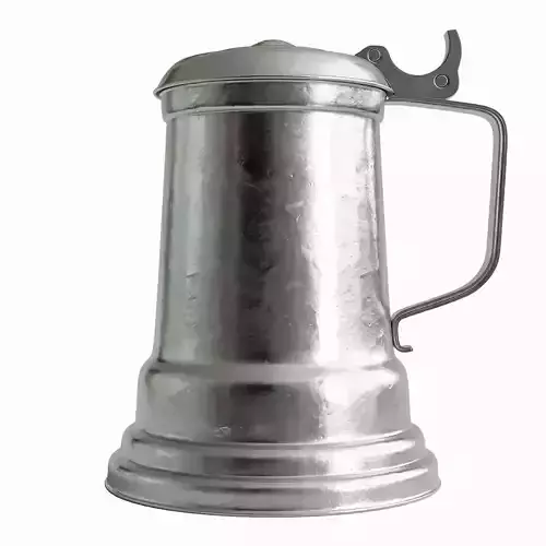 Silver Beer Tankard 3D model