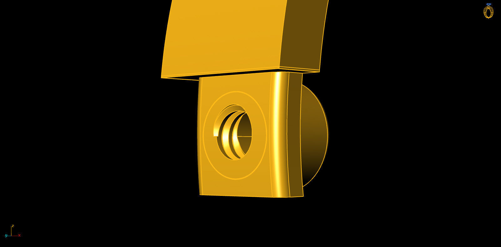 Love Bracelet 17 Size 4 Gem 3D print model_9