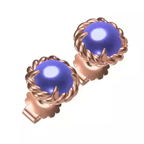 Beautiful Pearl Rope Collete Stud Earring