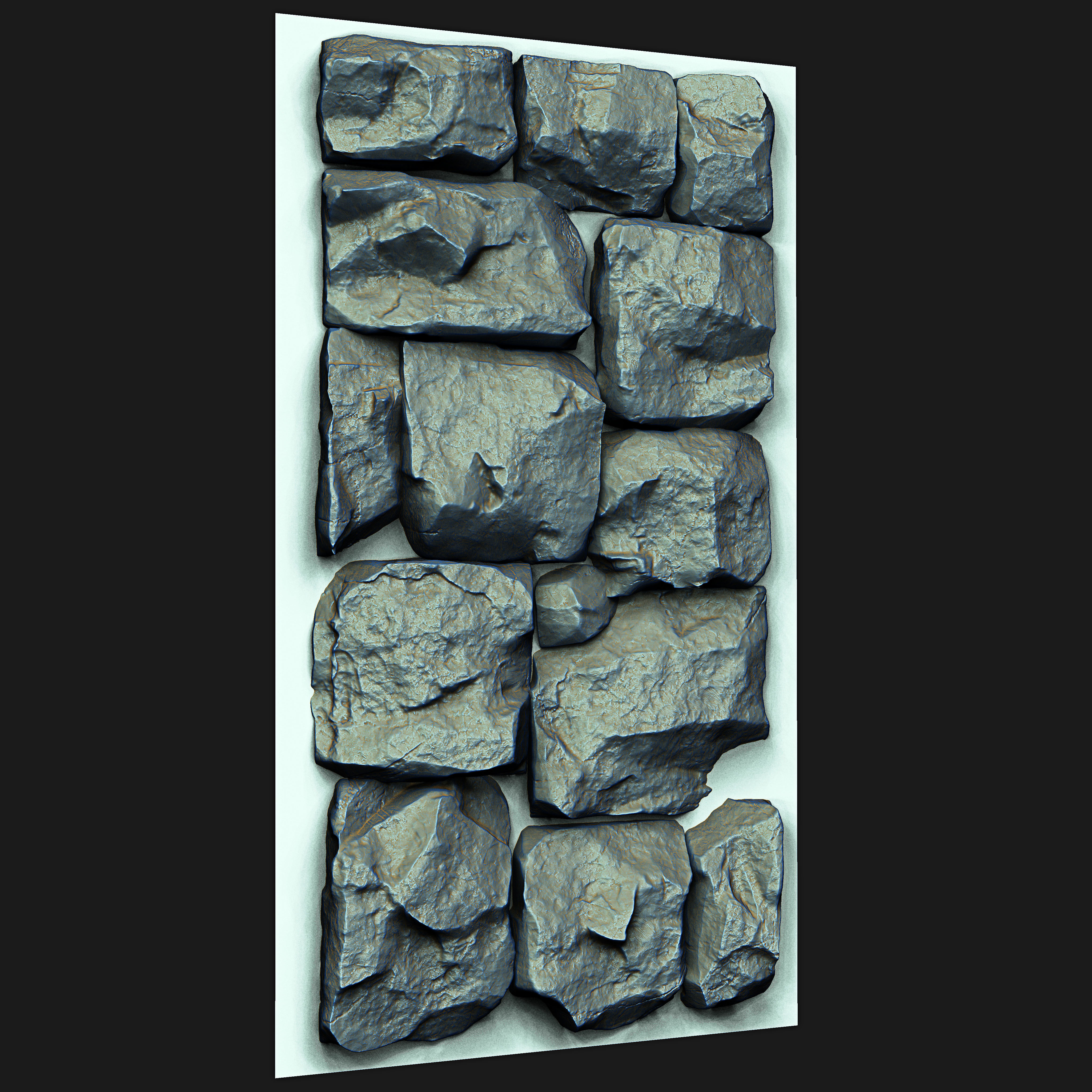 Stone VDM Brushes Vol 2 Low-poly 3D model_1