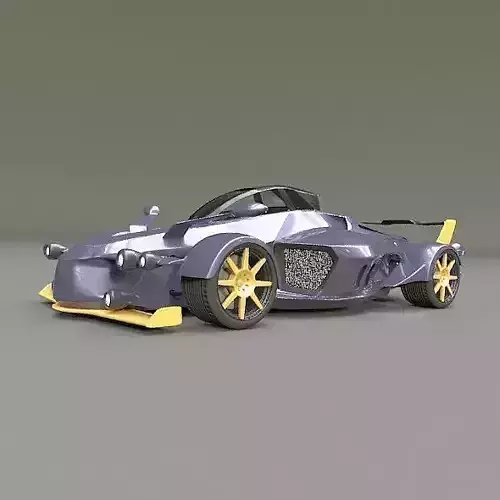 Tramontana futuristic concept car 3D model