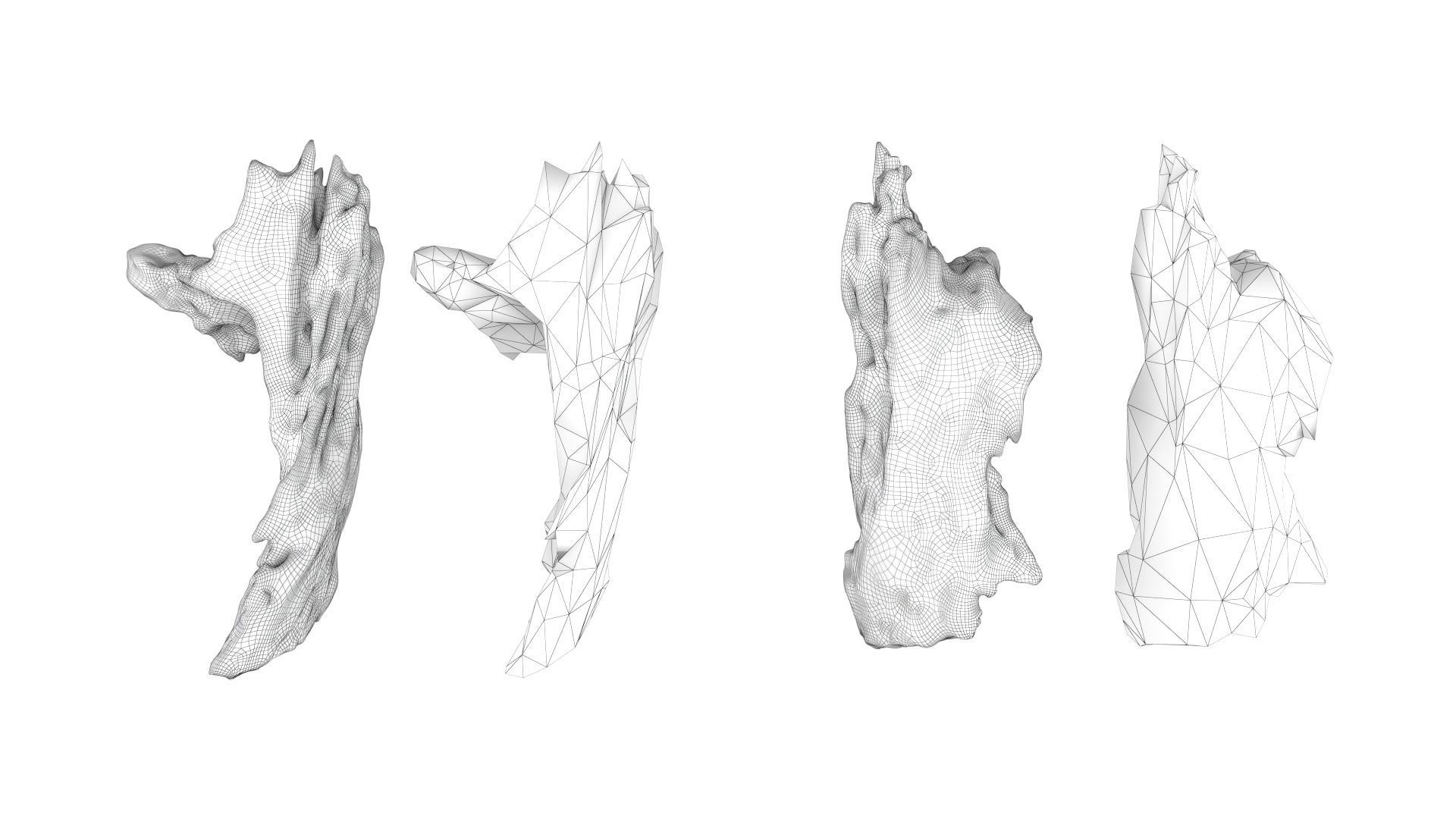 PSWooden019 scanned Wood chips Low-poly 3D model_5