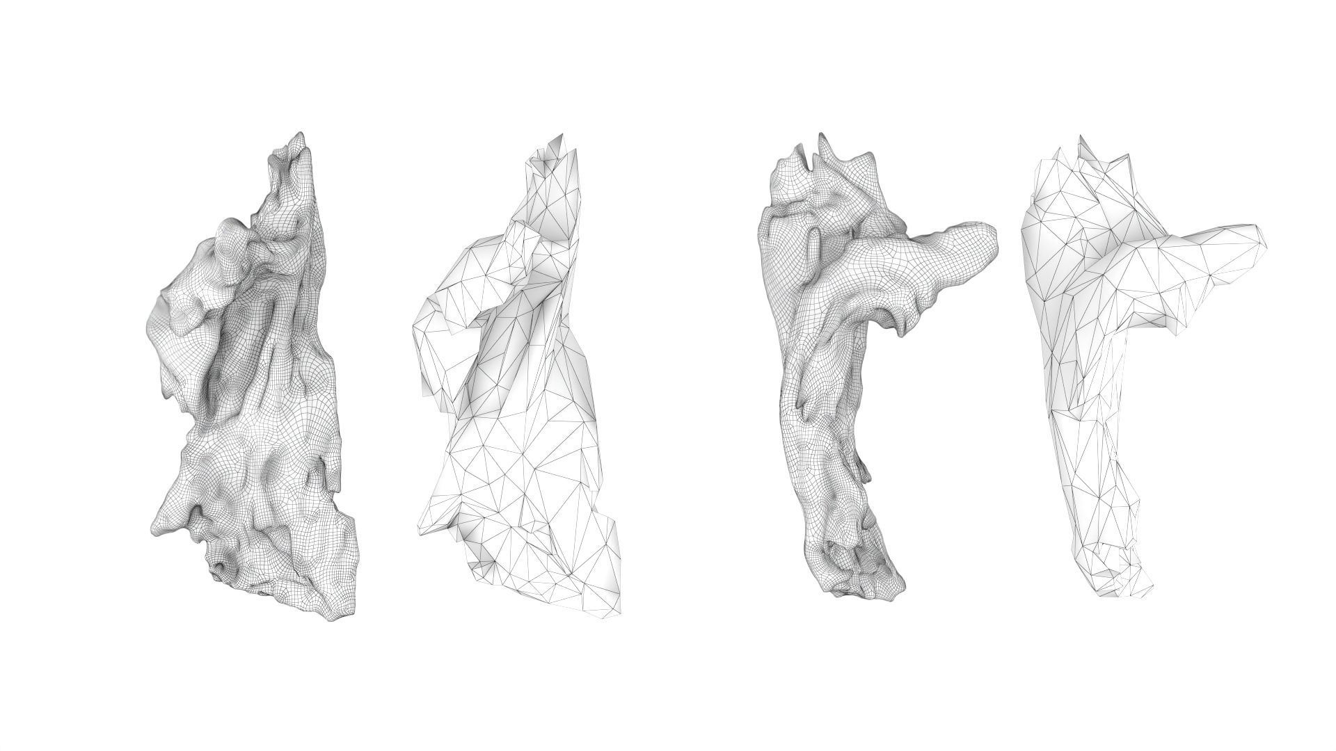 PSWooden019 scanned Wood chips Low-poly 3D model_3