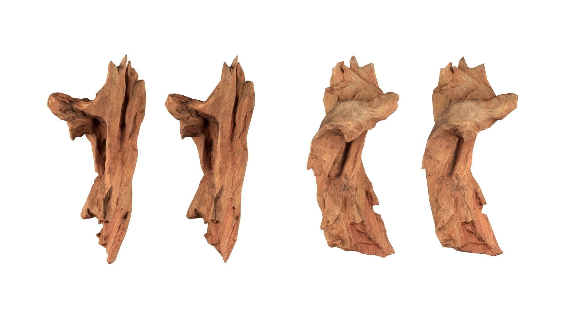 PSWooden019 scanned Wood chips Low-poly 3D model_6