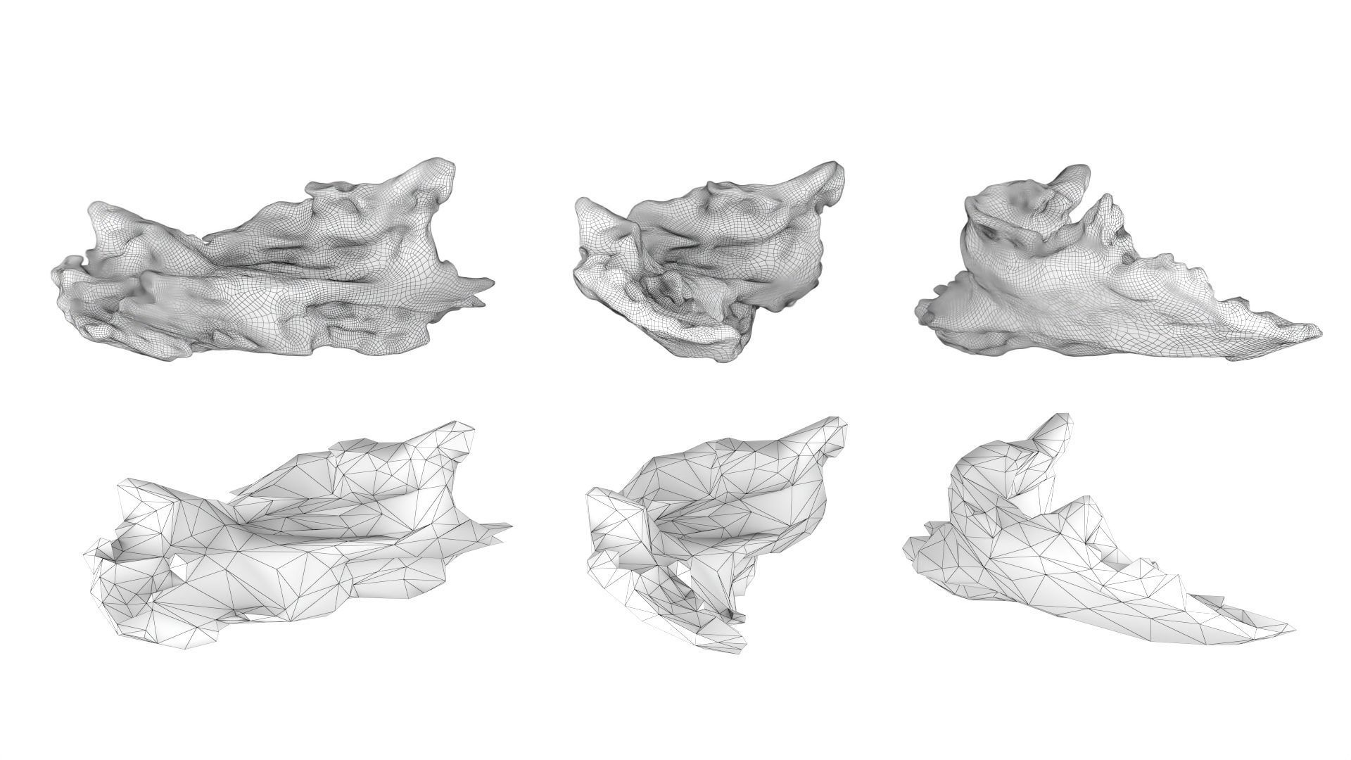 PSWooden019 scanned Wood chips Low-poly 3D model_11