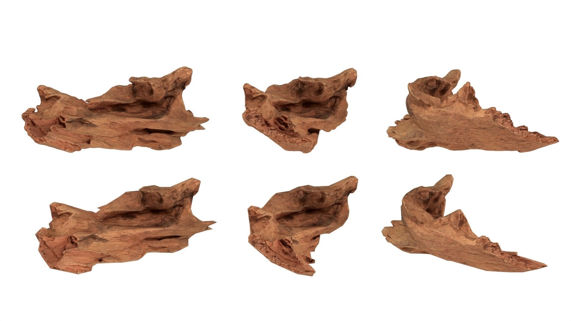PSWooden019 scanned Wood chips Low-poly 3D model_10